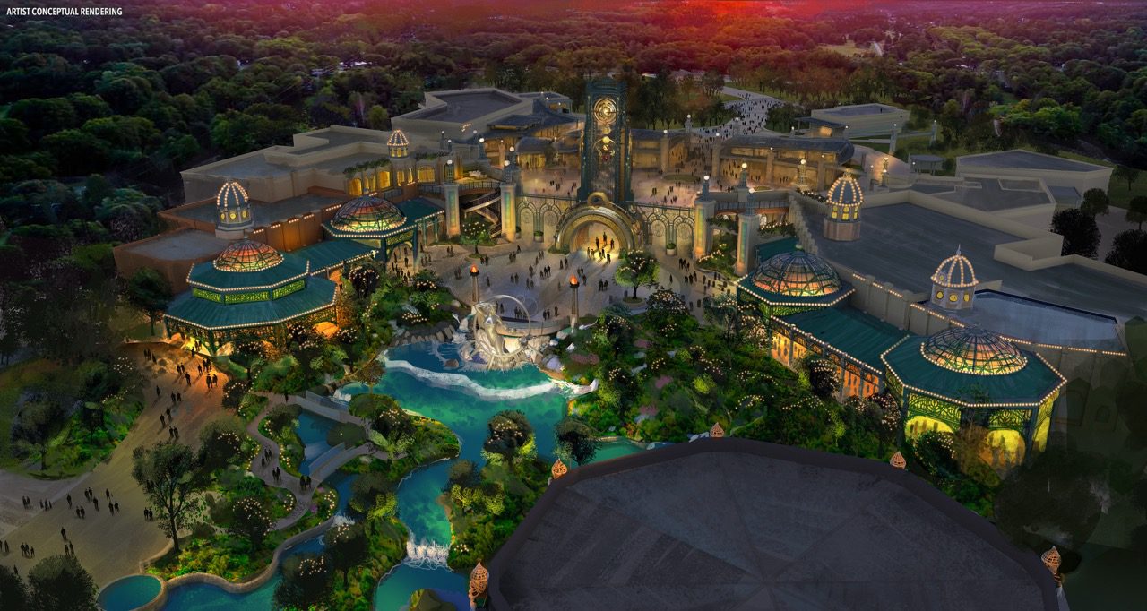 Epic Universe Celestial Park concept art