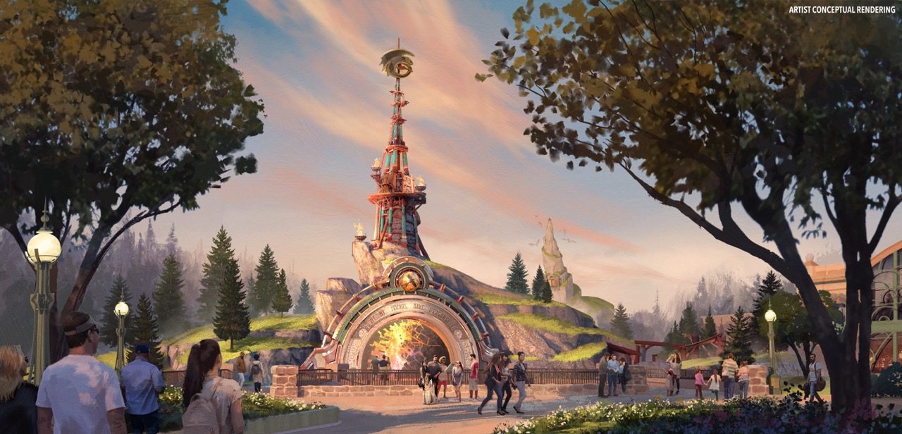 Epic Universe Isle of Berk portal concept art
