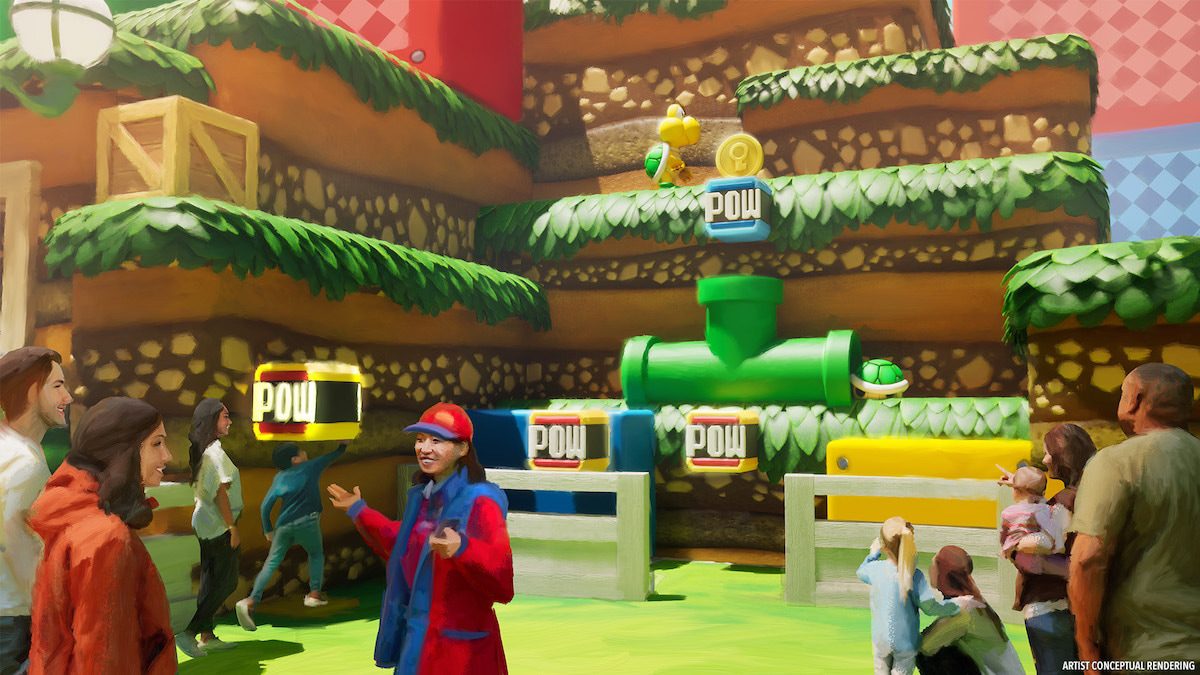 Power-Up Bands in Super Nintendo World at Universal Epic Universe