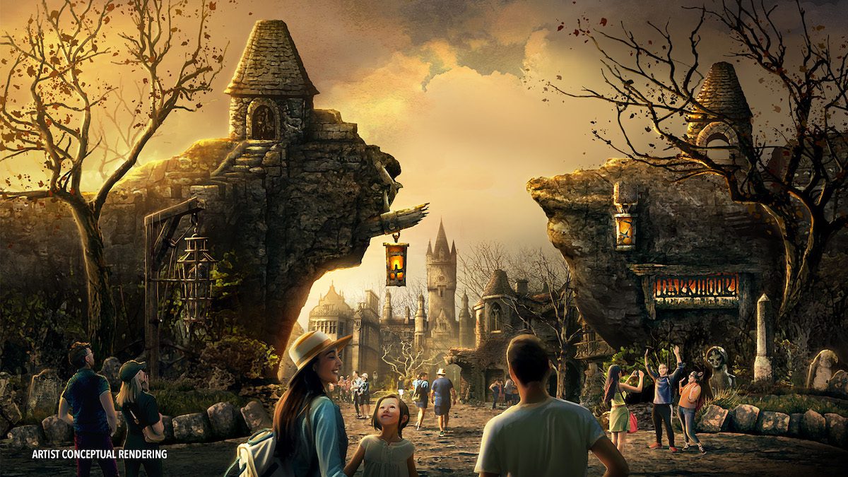Dark Universe concept art, Universal Epic Universe, Universal Orlando Resort