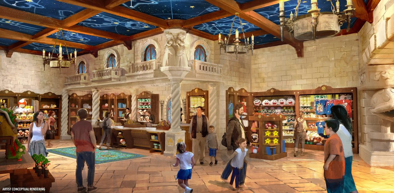 Epic Universe Super Star Store concept art