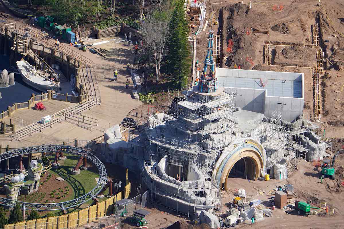 How to Train Your Dragon – Isle of Berk construction at Epic Universe