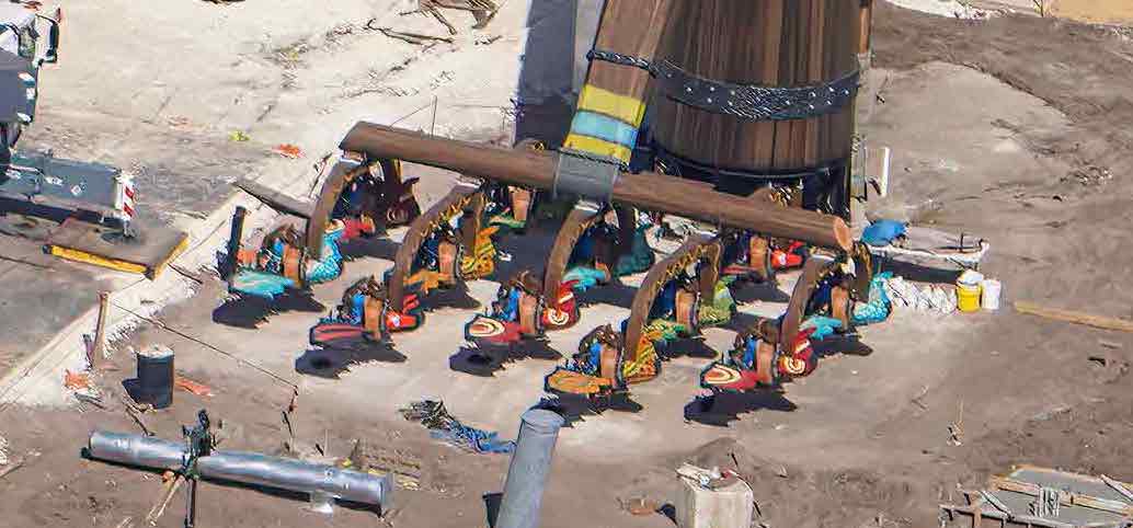 How to Train Your Dragon – Isle of Berk construction at Epic Universe