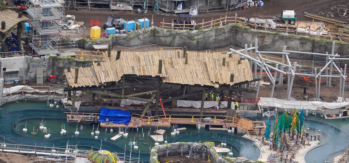 How to Train Your Dragon – Isle of Berk construction at Epic Universe