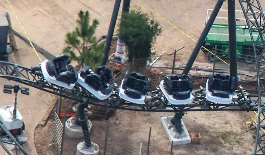 Dark Universe spinning coaster at Epic Universe