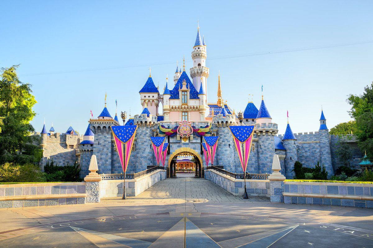 Disneyland 70th anniversary castle