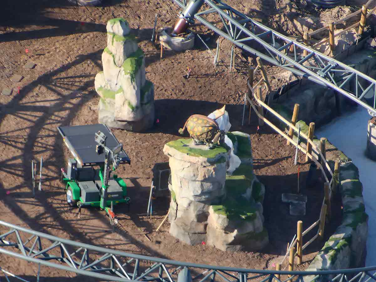 How to Train Your Dragon - Isle of Berk construction at Epic Universe - February 2024