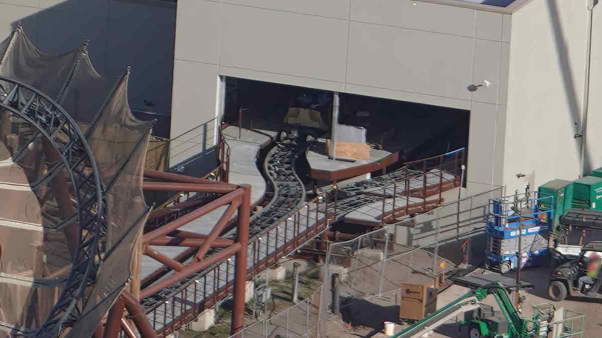 How to Train Your Dragon - Isle of Berk construction at Epic Universe - February 2024