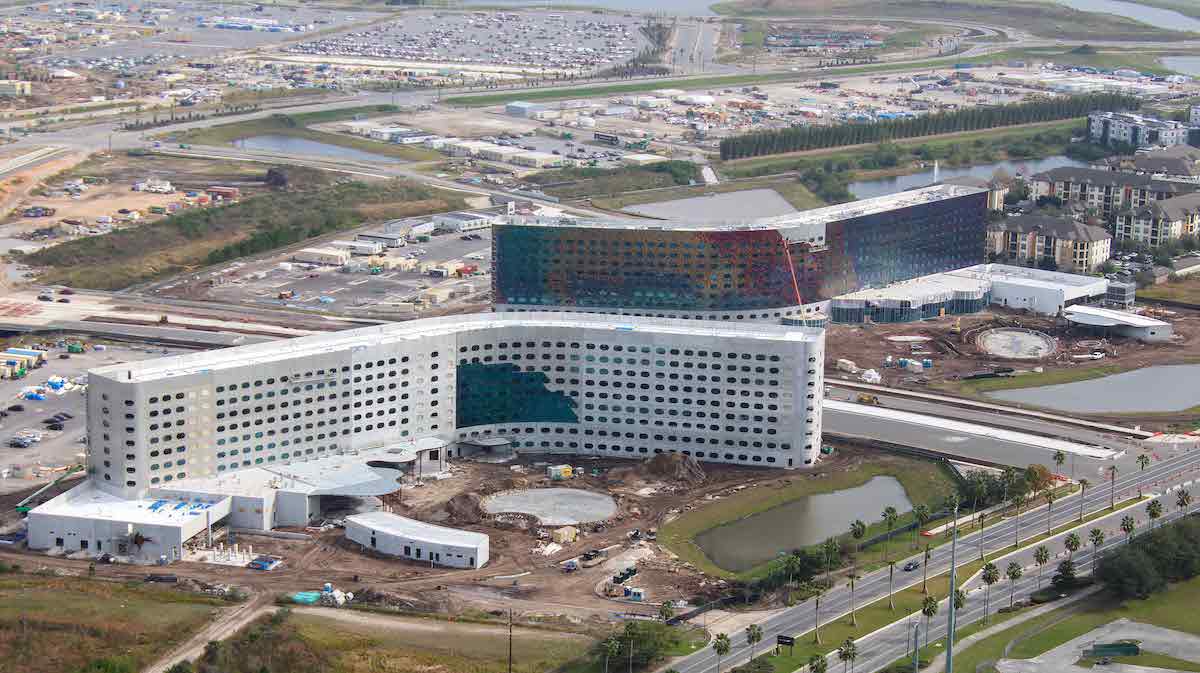 Aerial view of Universal Terra Luna Resort and Universal Stella Nova Resort