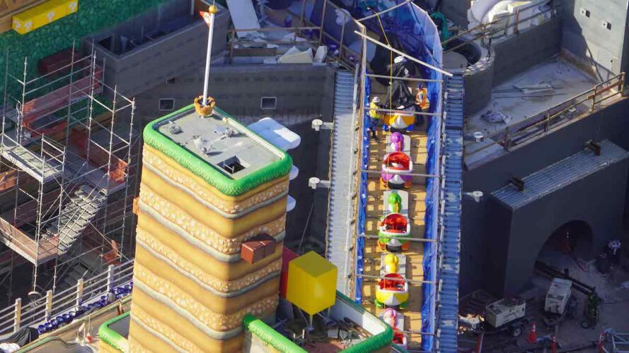 Super Nintendo World construction at Epic Universe - February 2024