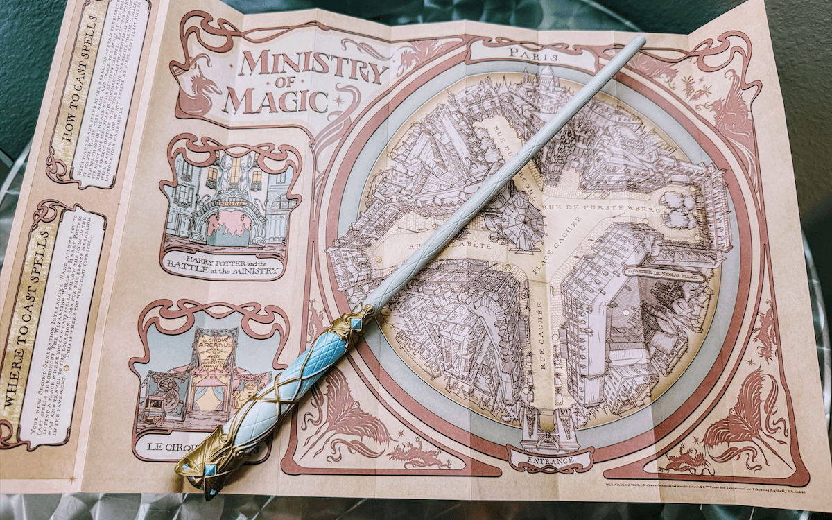 Interactive wand map