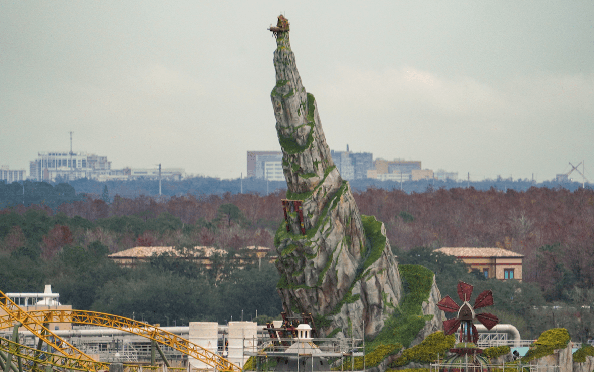 Isle of Berk beacon view from Universal Stella Nova Resort