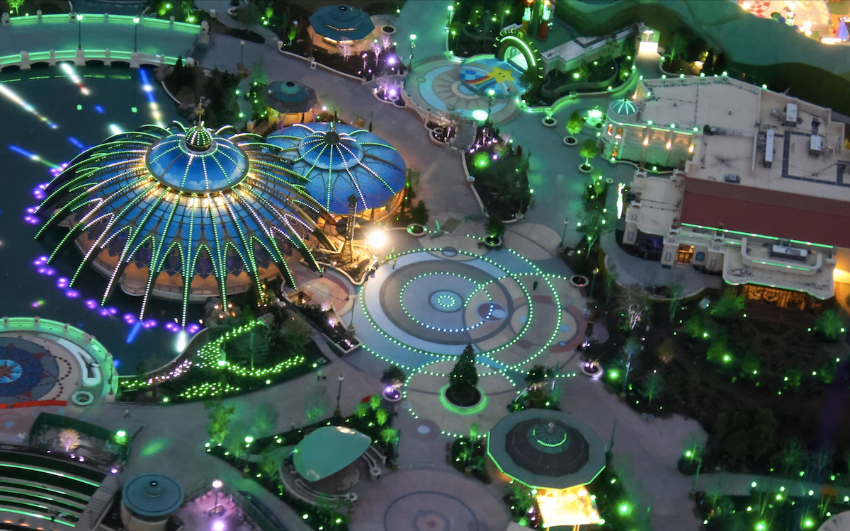 Constellation Carousel at night