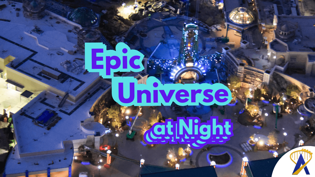 Epic Universe at night
