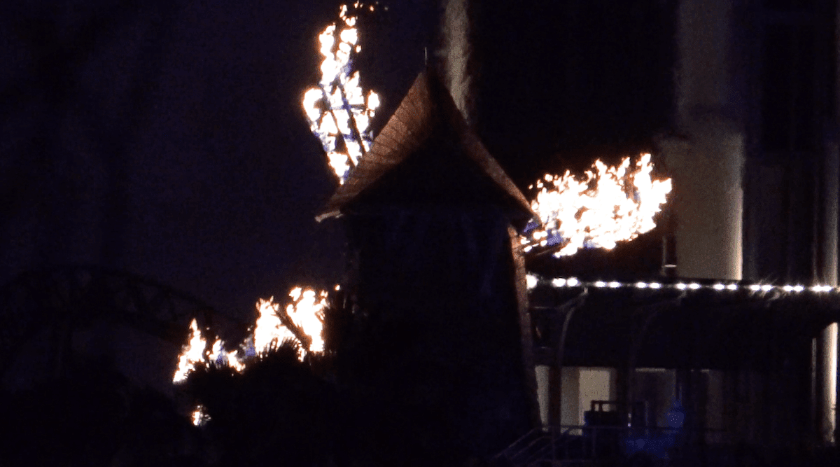 Frankenstein windmill fire