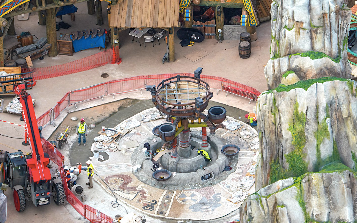 Berk village fountain