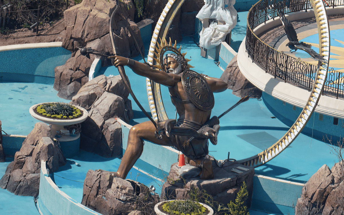 Helios statue