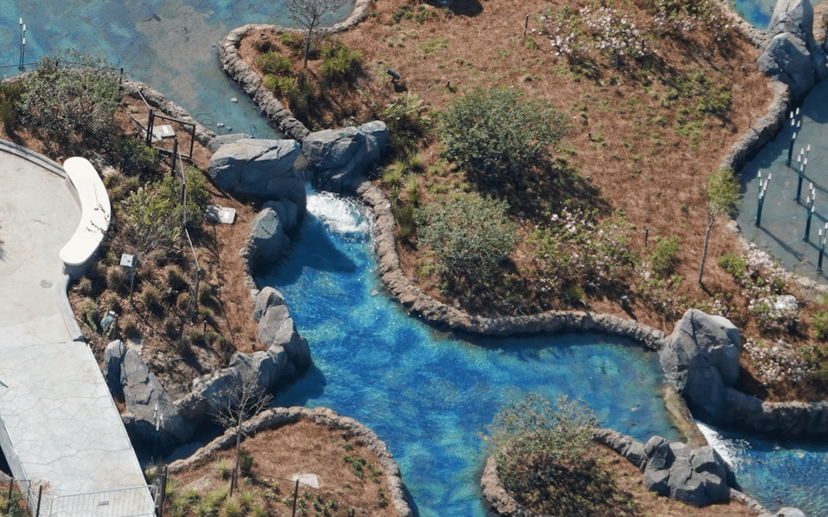 Celestial Park waterfalls