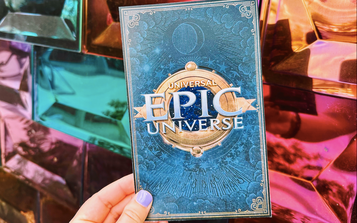 Epic Universe menu