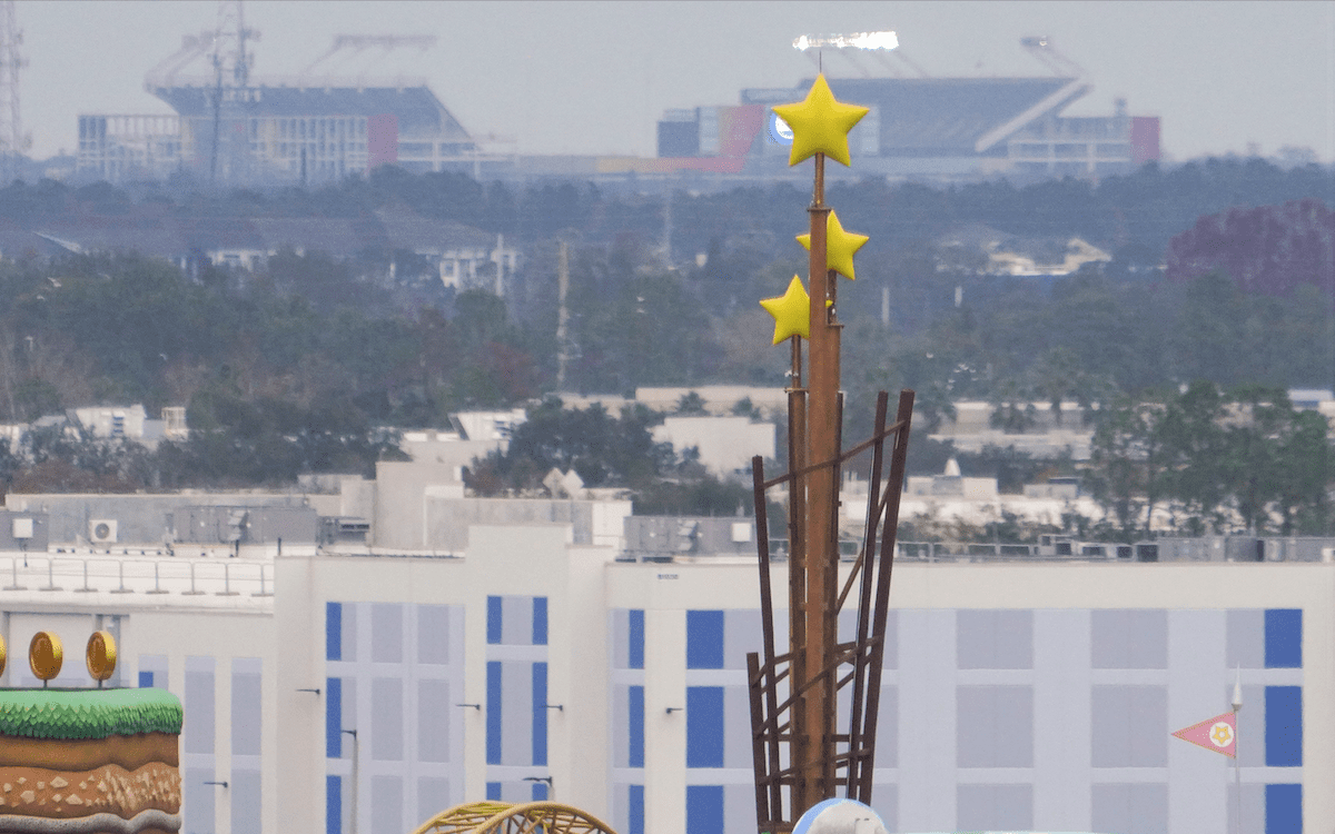 Super Nintendo World beacon peak 