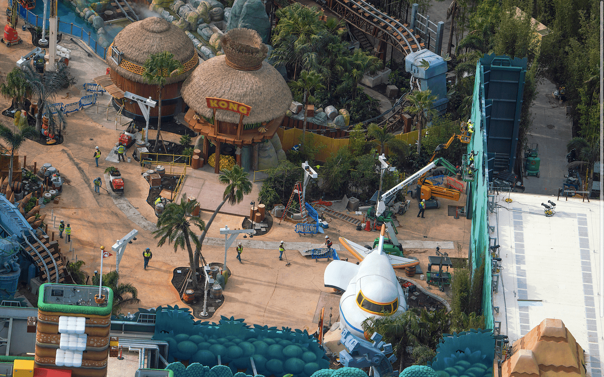 Differentaerial view angle of Donkey Kong Country