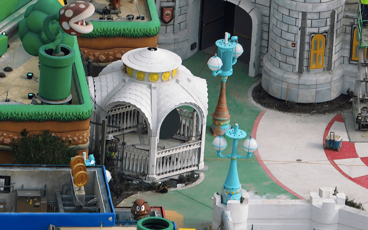 Princess Peach's castle's gazebo