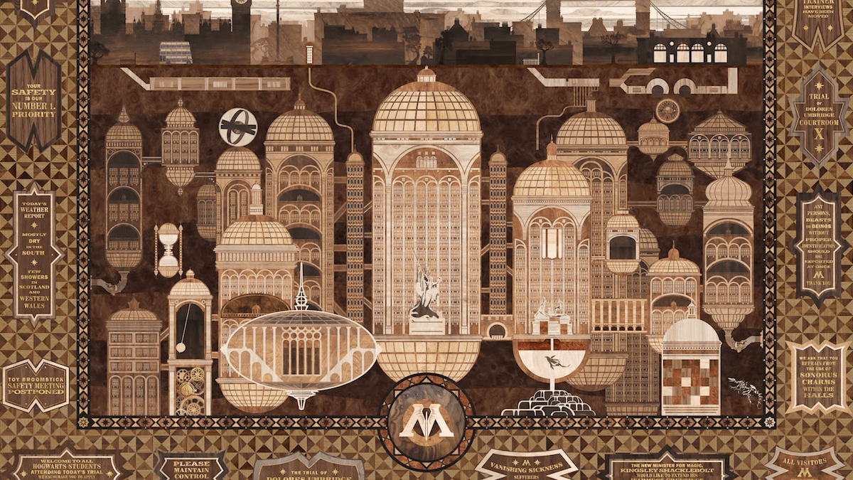 British Ministry of Magic map