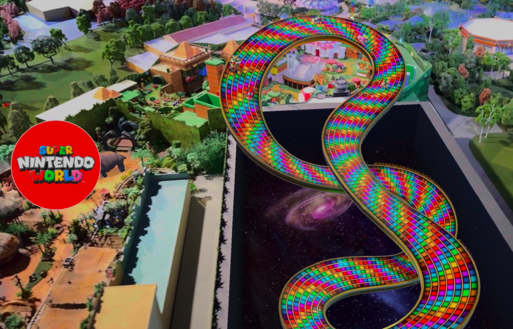 Universal Epic Universe scale model with augmented reality