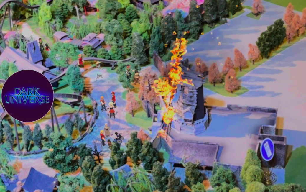 Universal Epic Universe scale model with augmented reality
