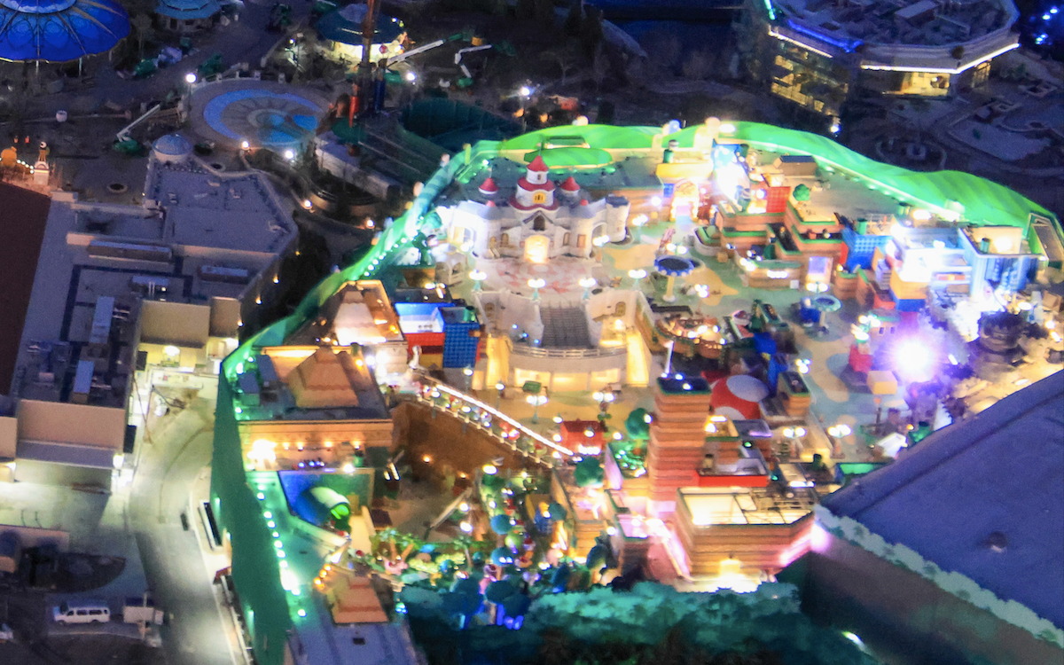 Super Nintendo World, Epic Universe at night